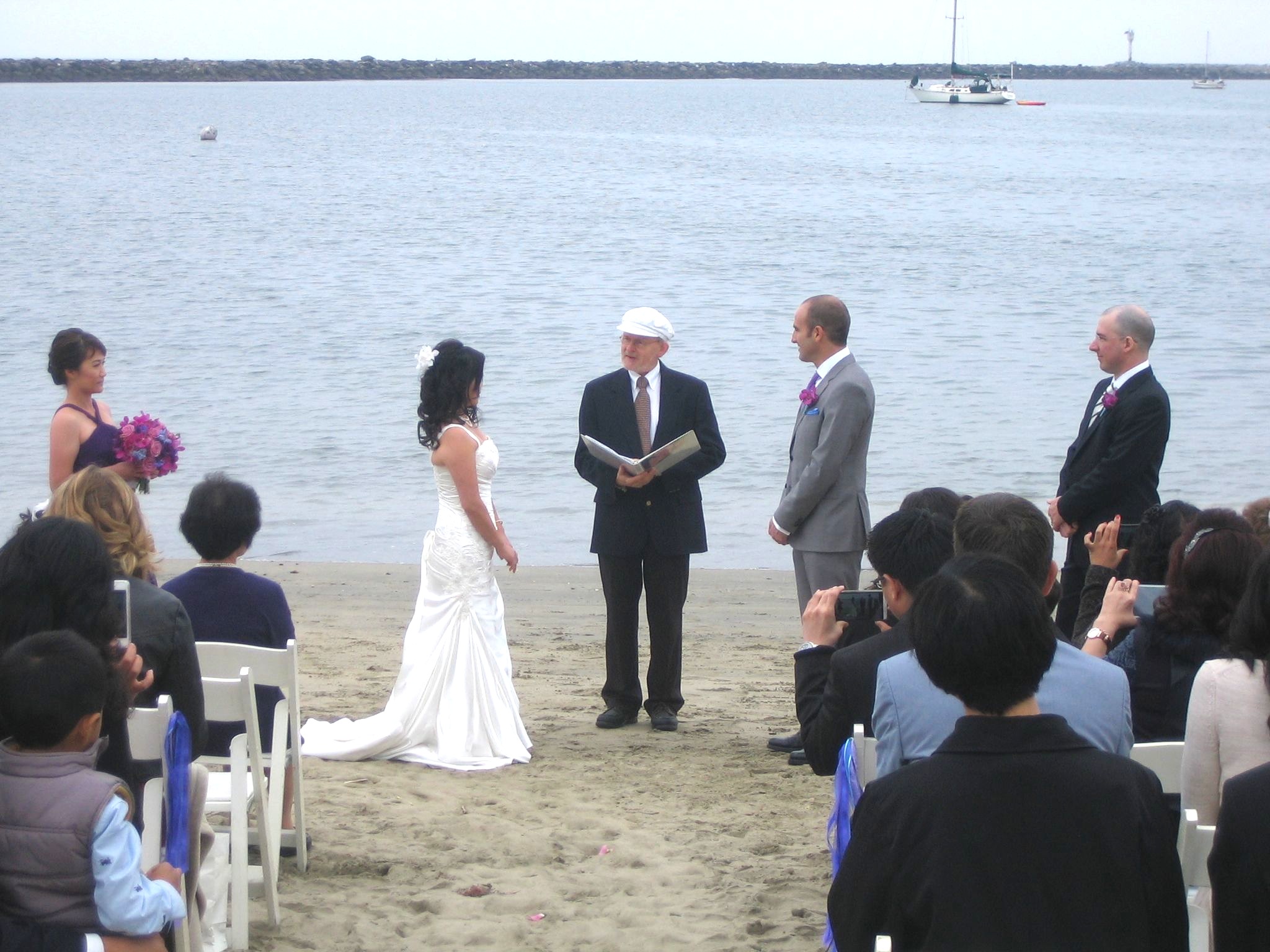 Beach wedding Tina