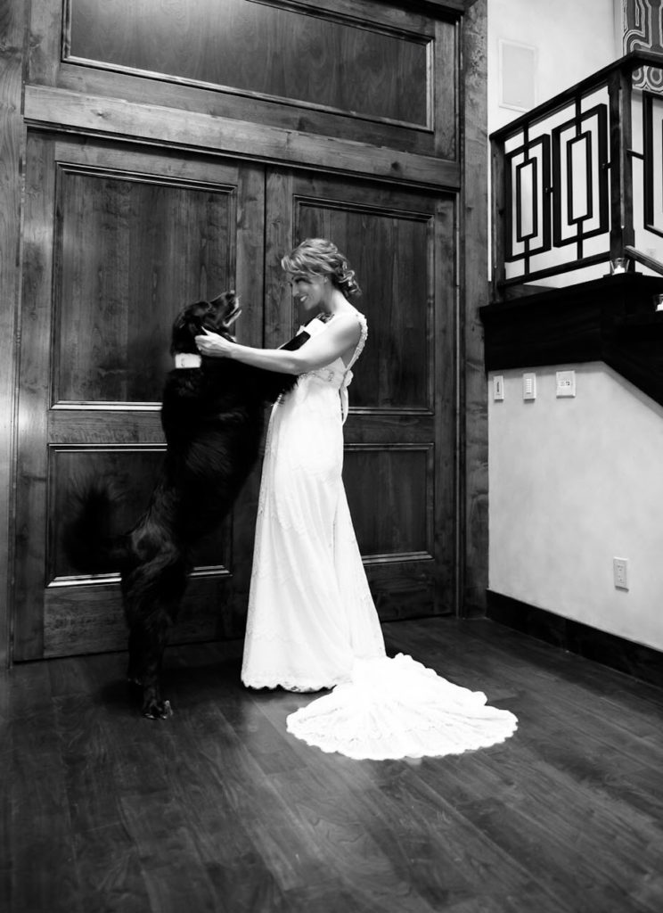 10.) Bride and dog